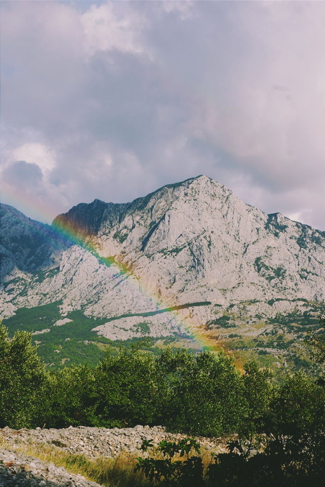 Over the rainbow.
