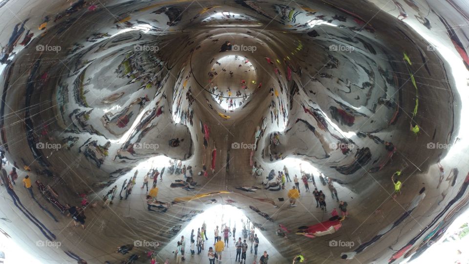 Chicago Bean. Trip to Chicago and took this cool picture