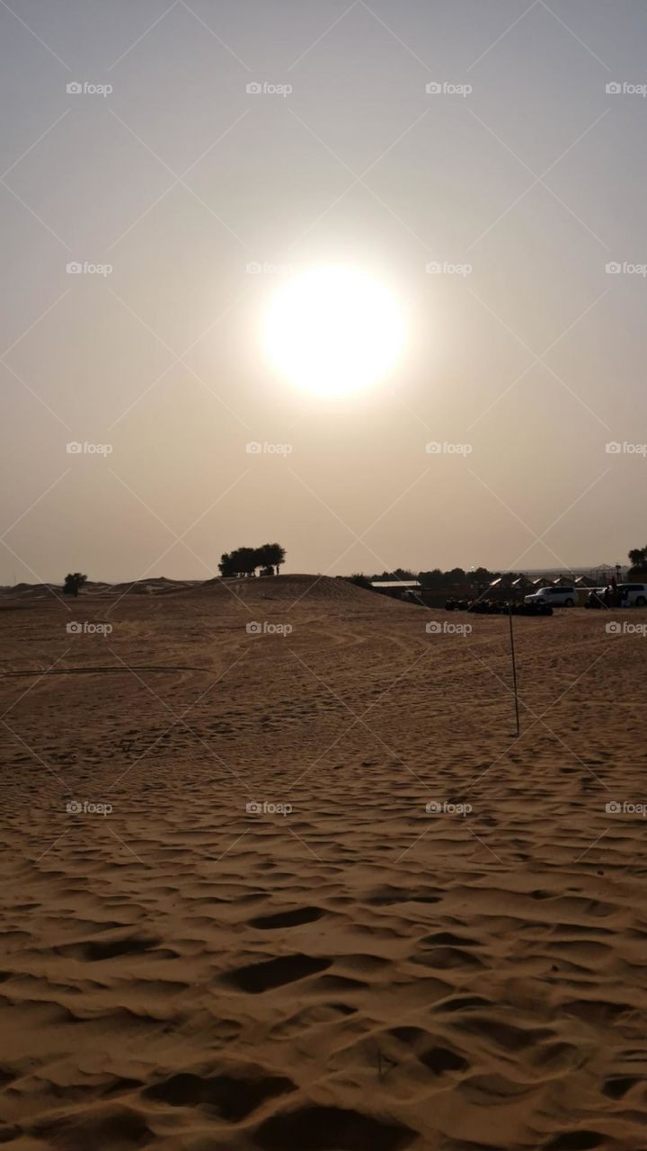 Sunset at Desert
