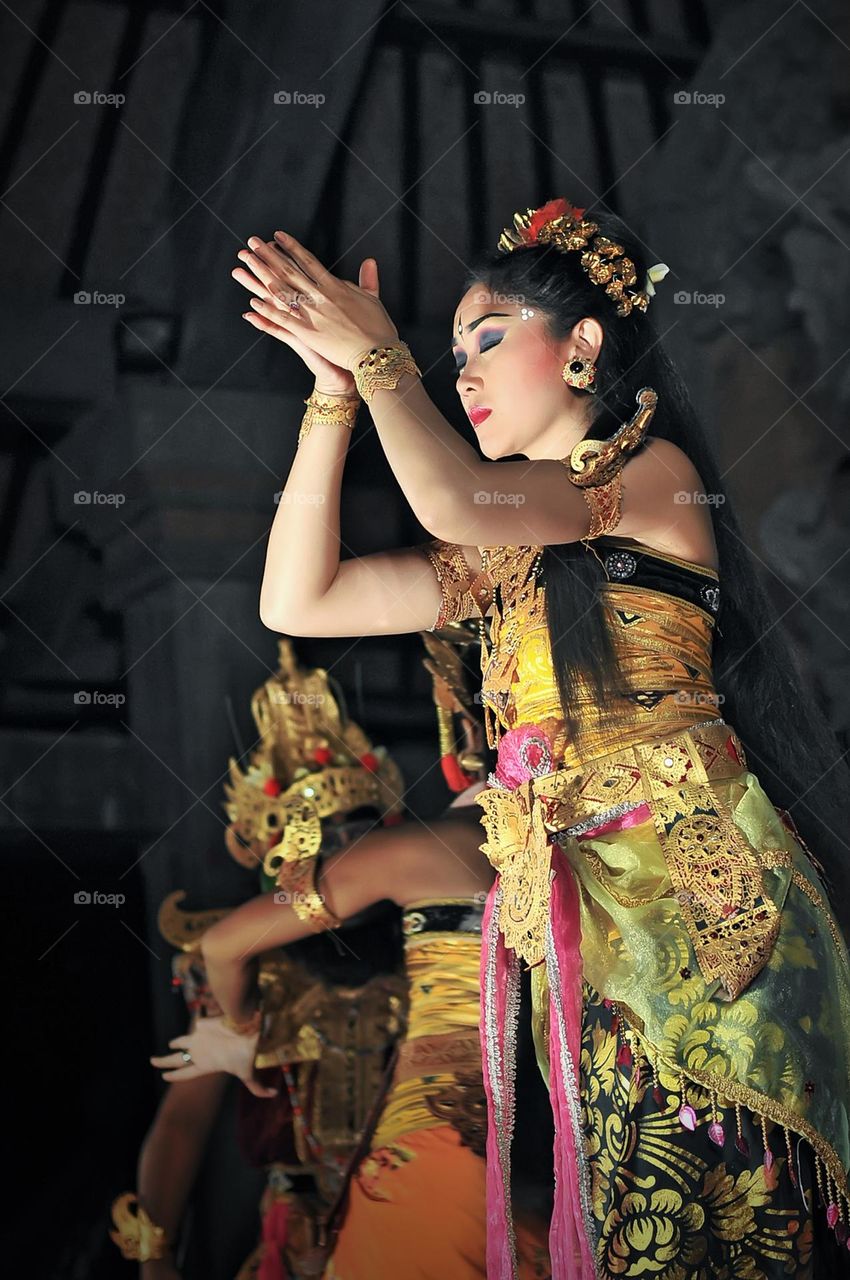 Legong dancers in Bali