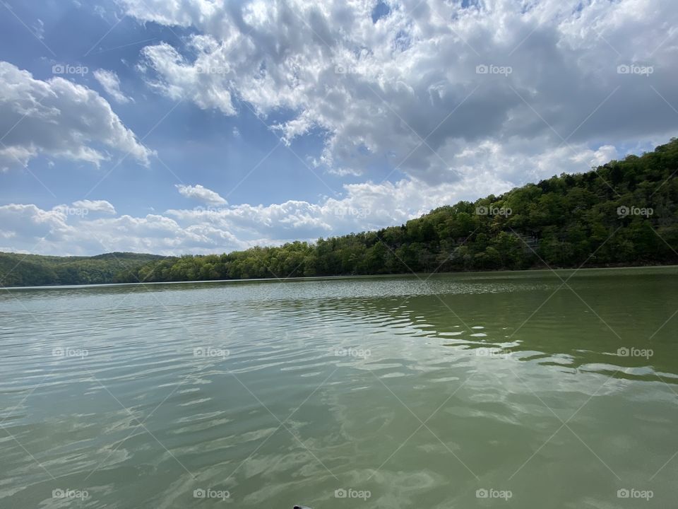 A beautiful, warm, peaceful day on the Cumberland river.