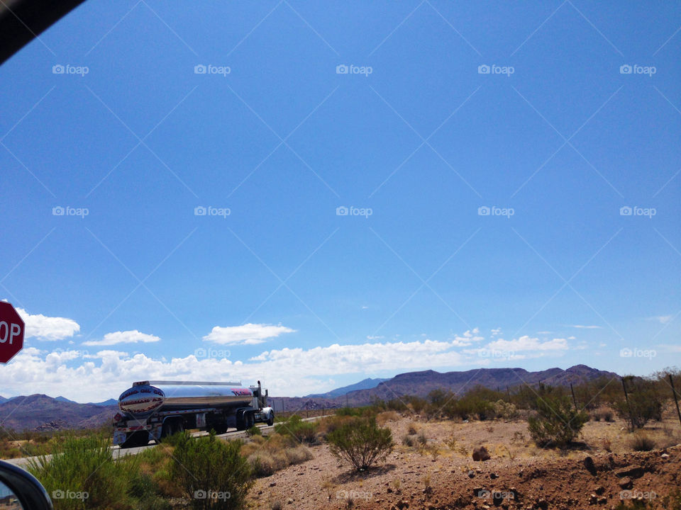 A truck ride on the Utah street