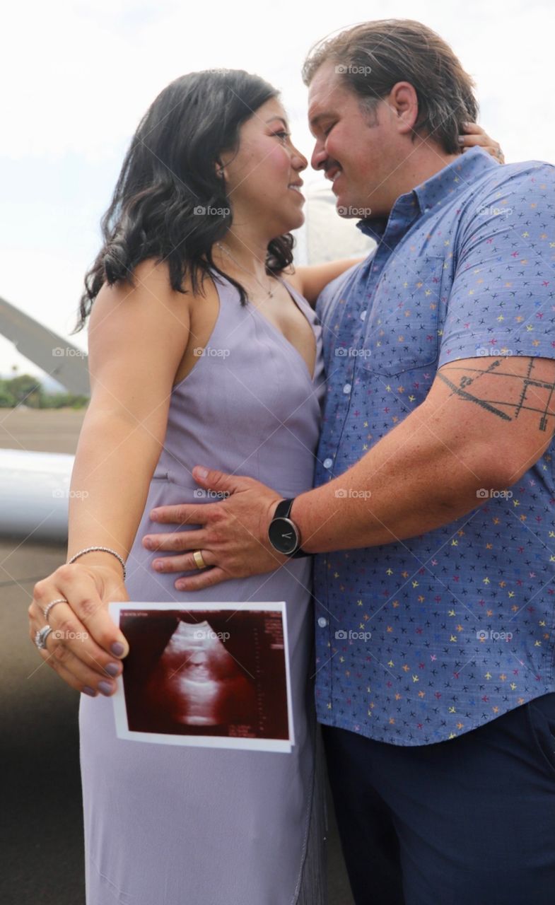 My cousin’s maternity photo shoot at Riverside Airport. Riverside, California.