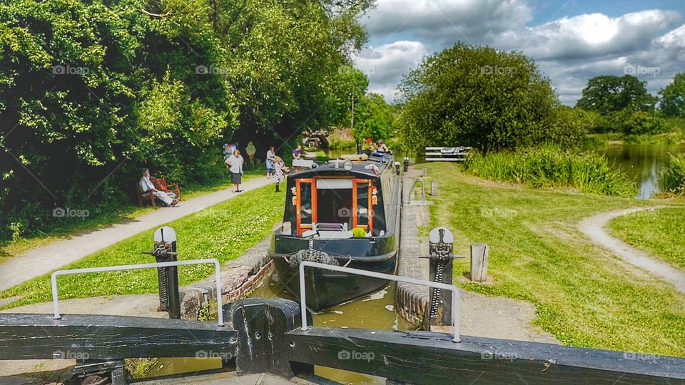 Canal. English canal on a summers day