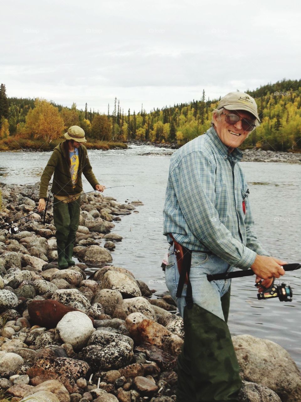 Fishing with the dad! 