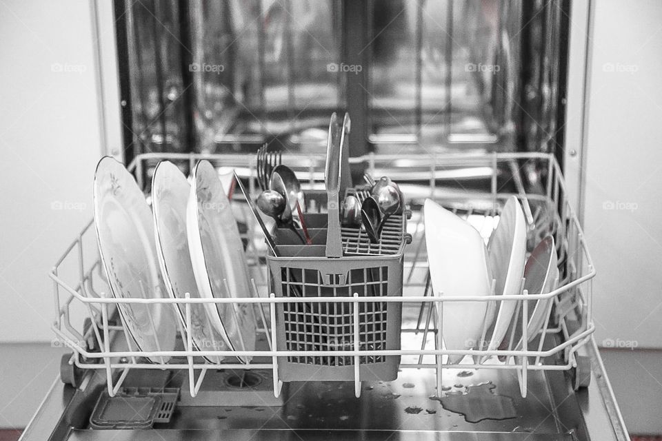 A dishwasher 