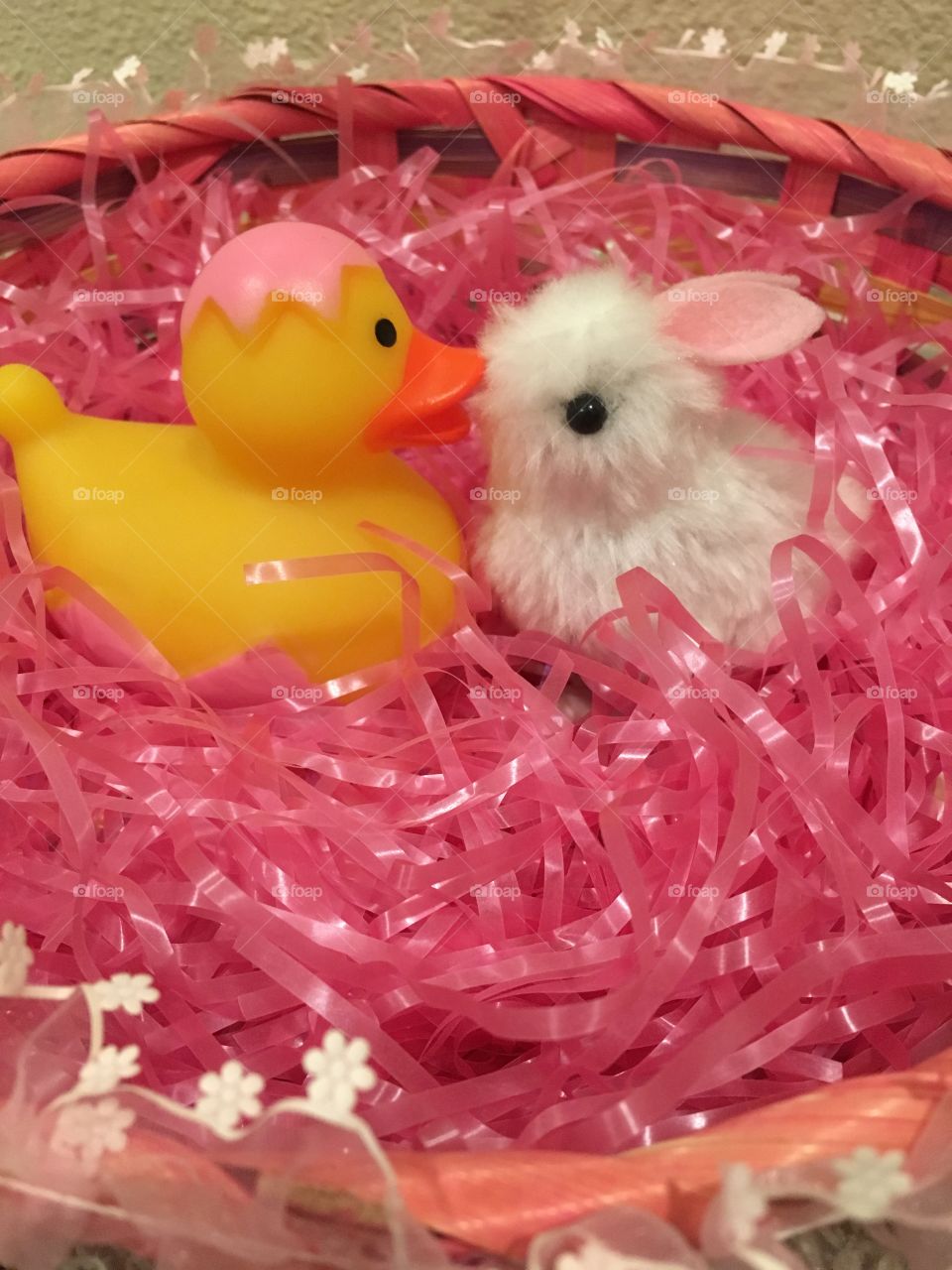 Easter basket smooch