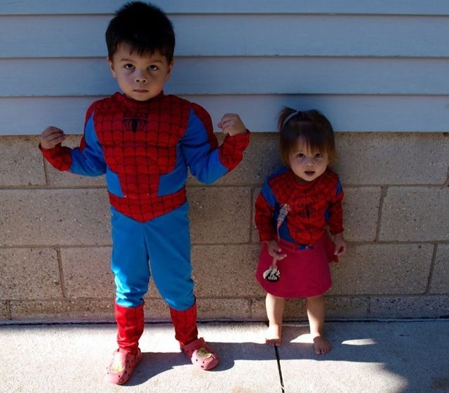 Spider boy and spider baby