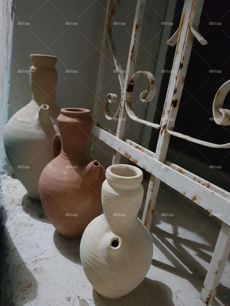Arabian pottery water's jars