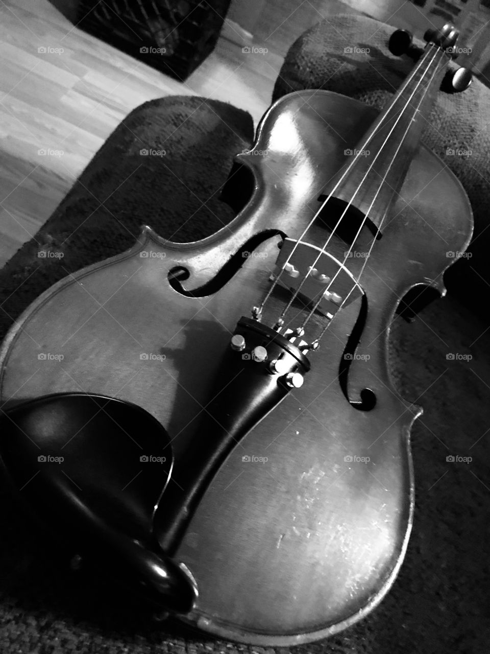 Violin at band practice