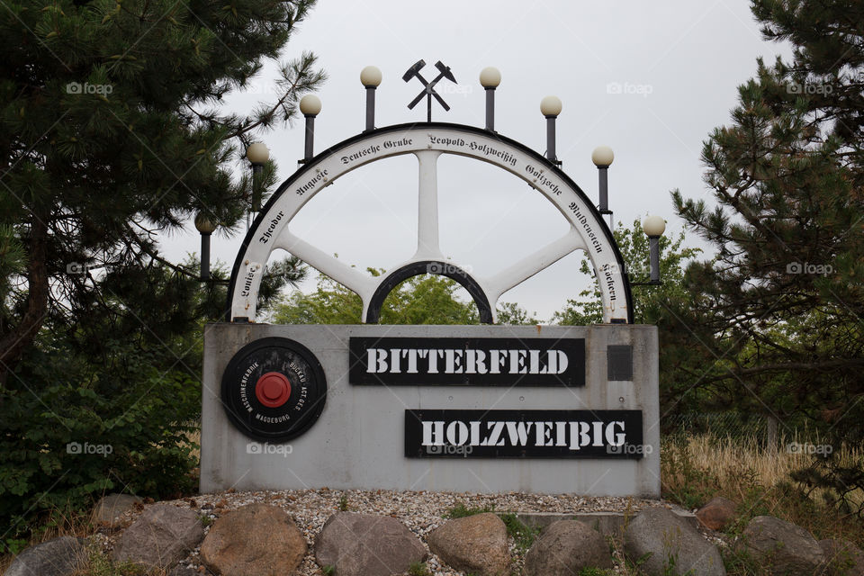 Former mine in Bitterfeld-Wolfen, Saxony