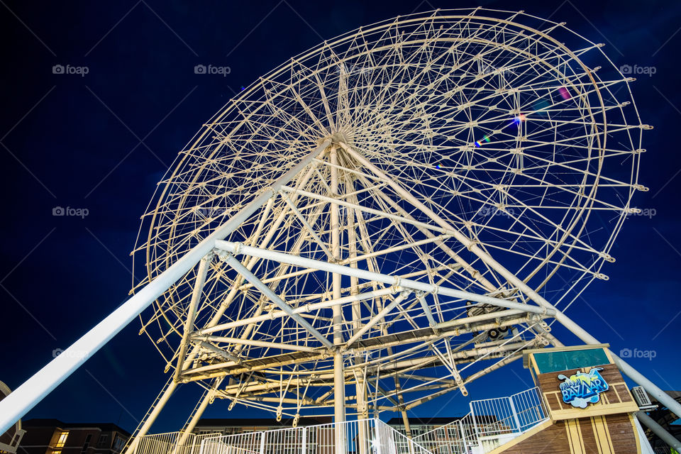 Beautiful big ferris wheel background