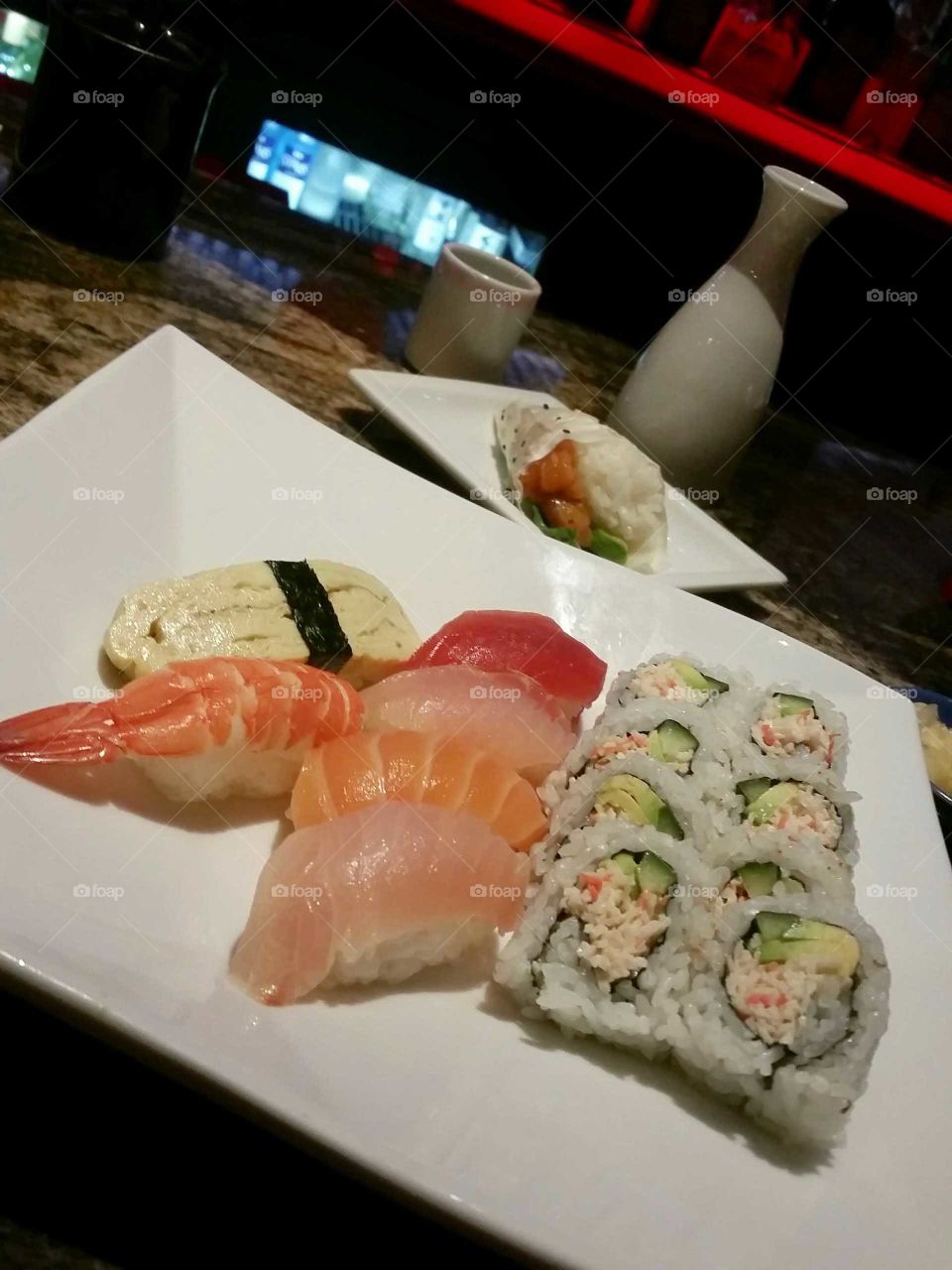 Sushi, Rice, Fish, Salmon, Seaweed