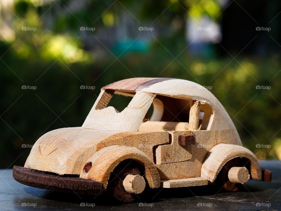 Wooden car