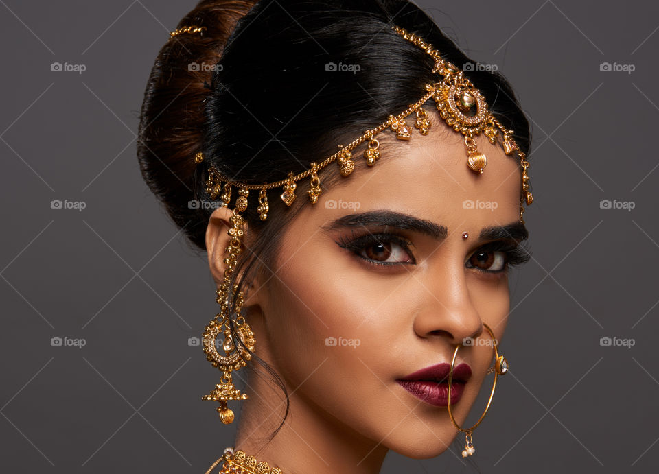 Portrait of a woman in jeweler
