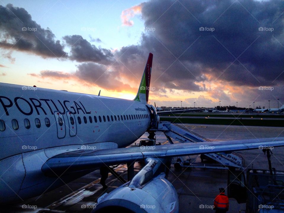 Plane . Plane TAP Portugal 