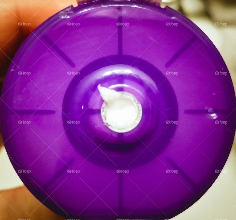 Purple Squeeze Cap Closeup