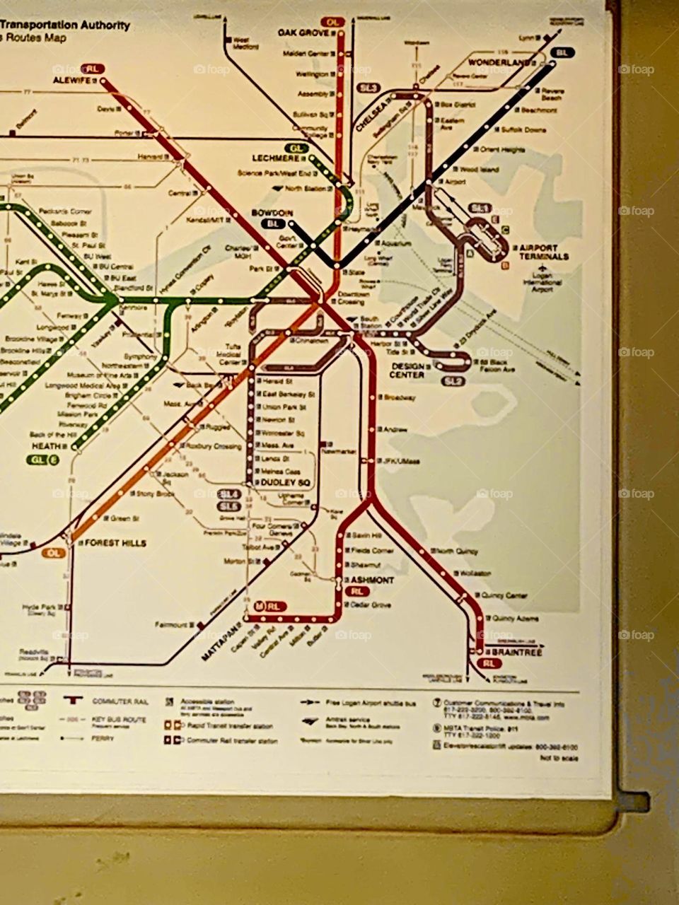 Boston T map