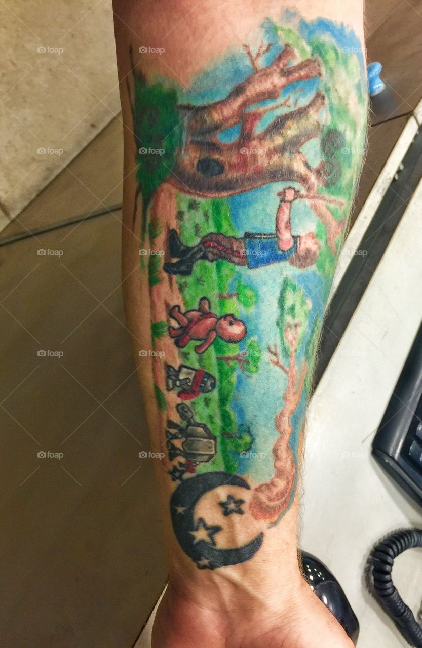 A story telling tattoo