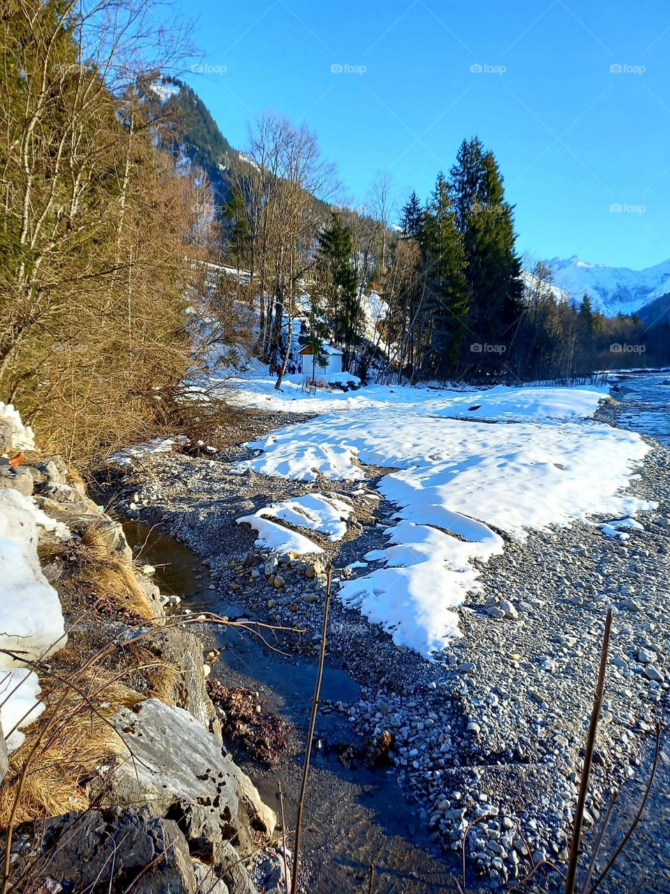Mountain Stream from Melting Snow