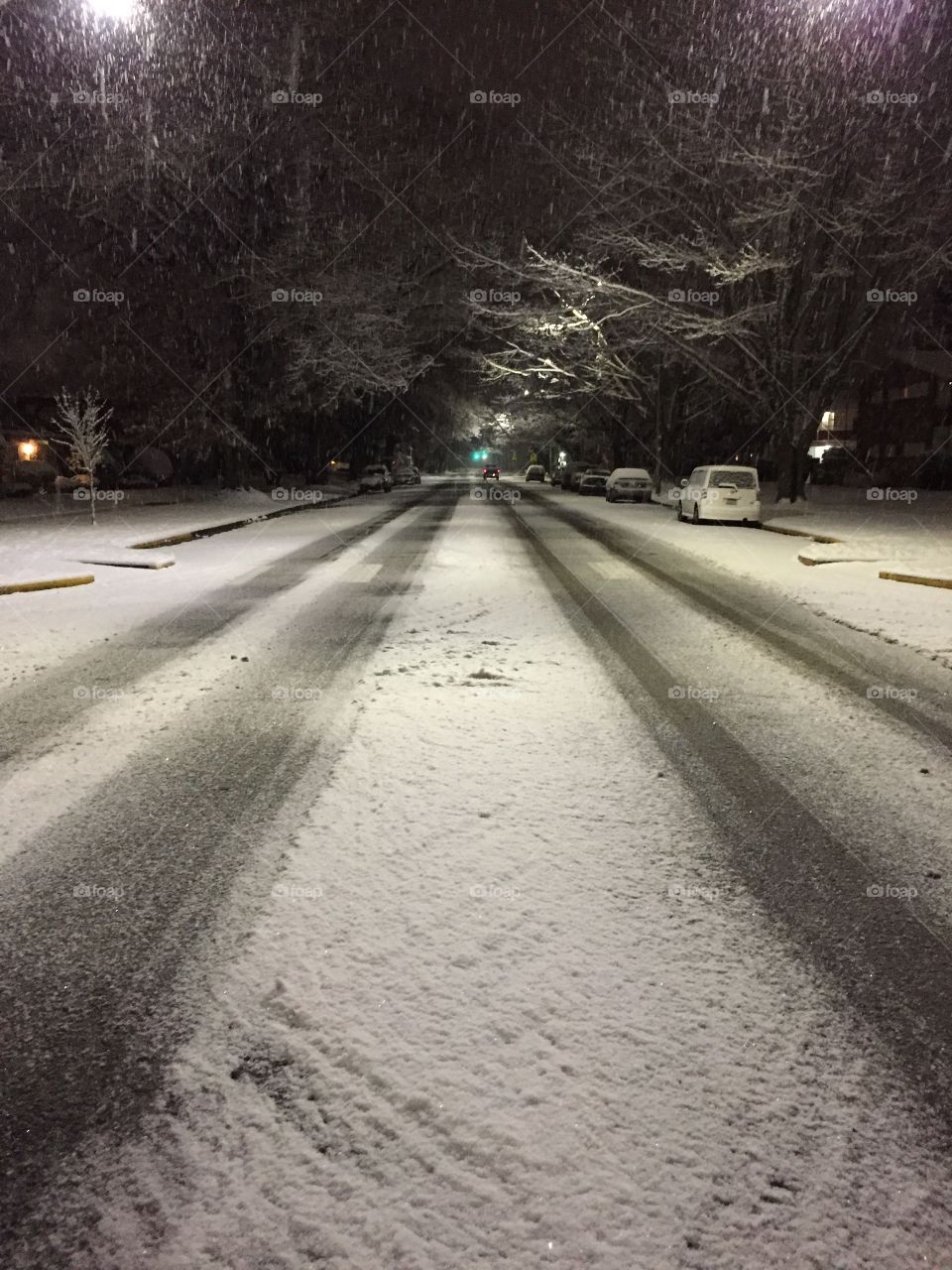 Road, Street, Snow, Winter, No Person