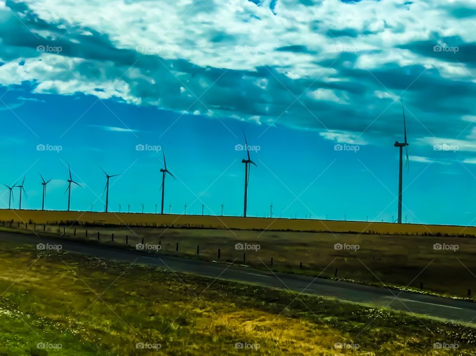 Rows of Windmills