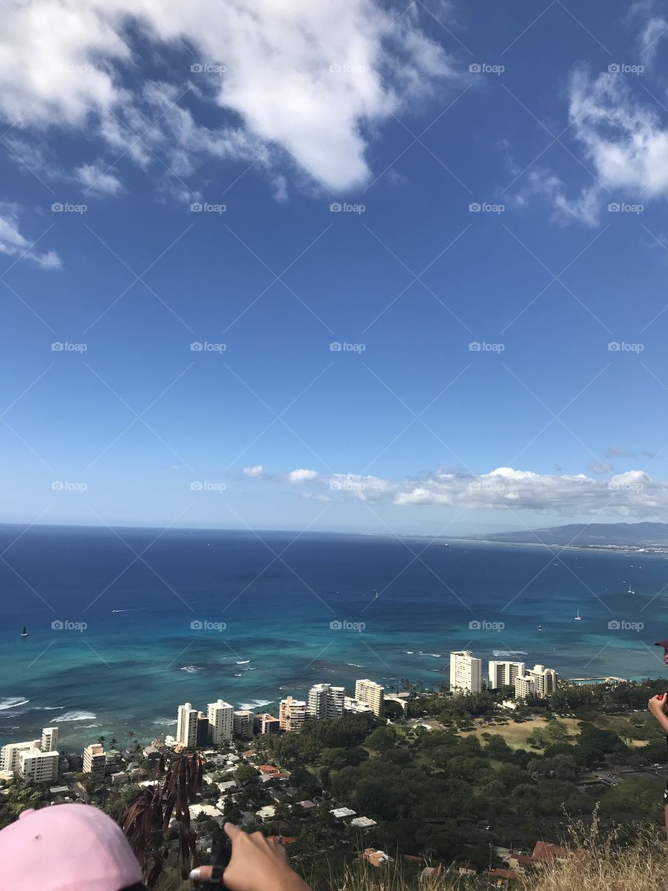 top of diamond head. hike was worth the view. 