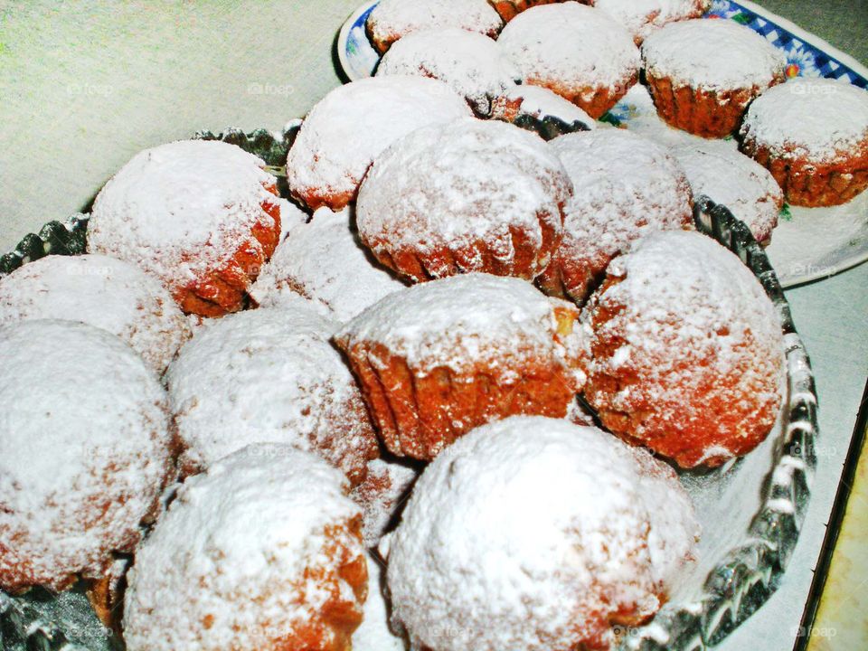 Homemade muffins, breakfast time