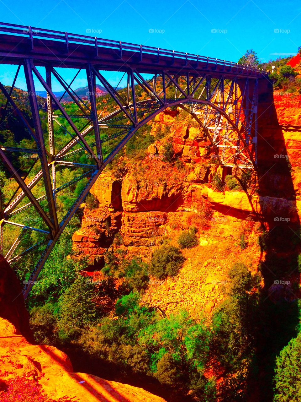 Bridge over no water. Photo taken in Sedona 