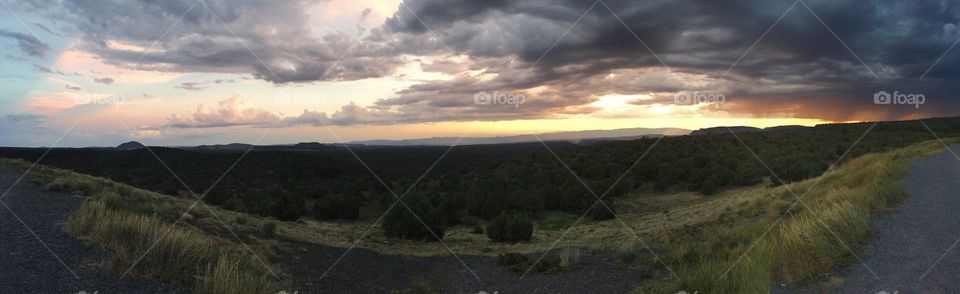 Landscape, Sky, Mountain, Sunset, Travel