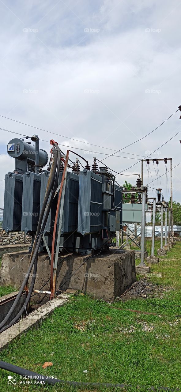 Pic showing 1 * 10MVA  Recieving Power Sub Station (33kv / 11kv - 3phase , 50Hz) at a town in Kashmir Valley (J&K) IND.
