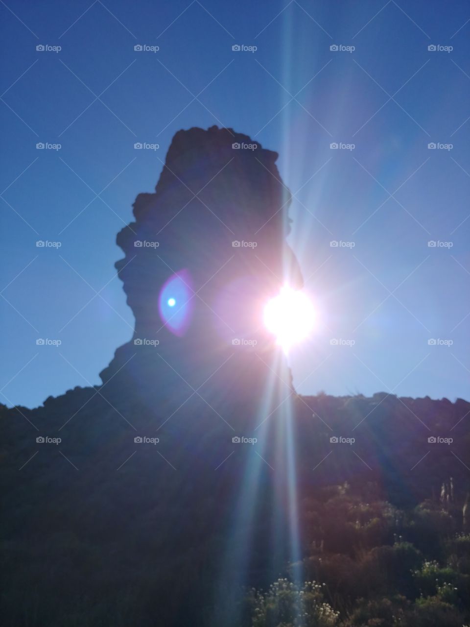 Mt Tiede lens flare