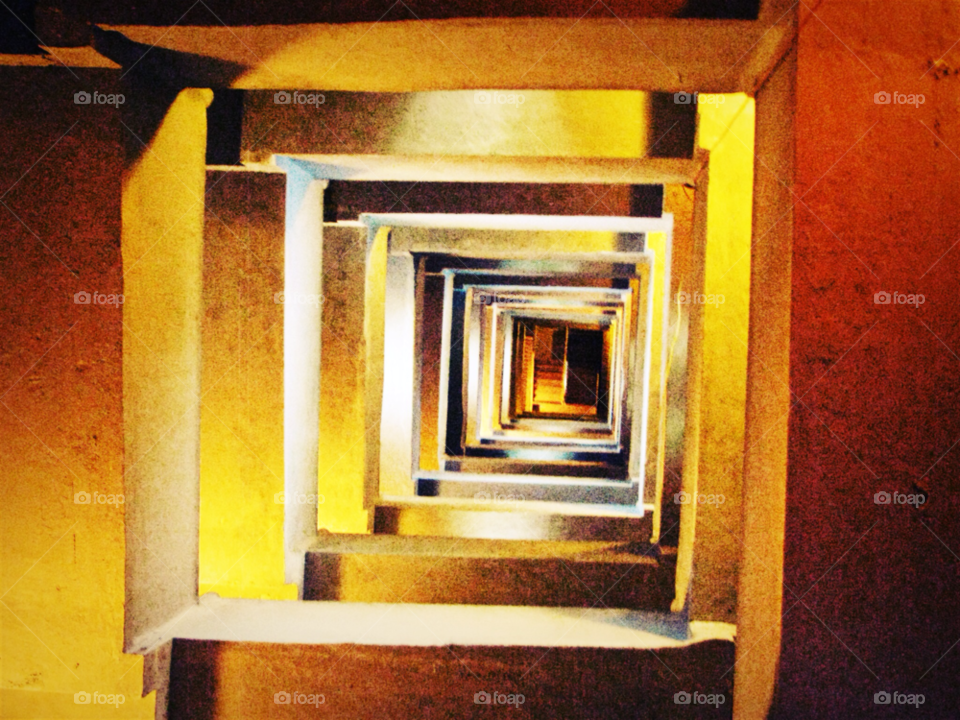 light gold stairs inception by espeCIALLY