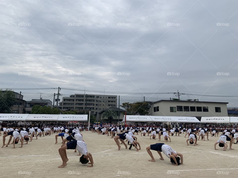 Japanese sports day. 