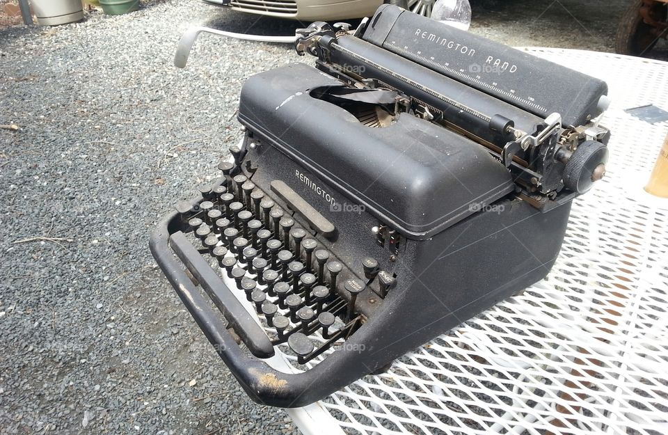 old typewriter