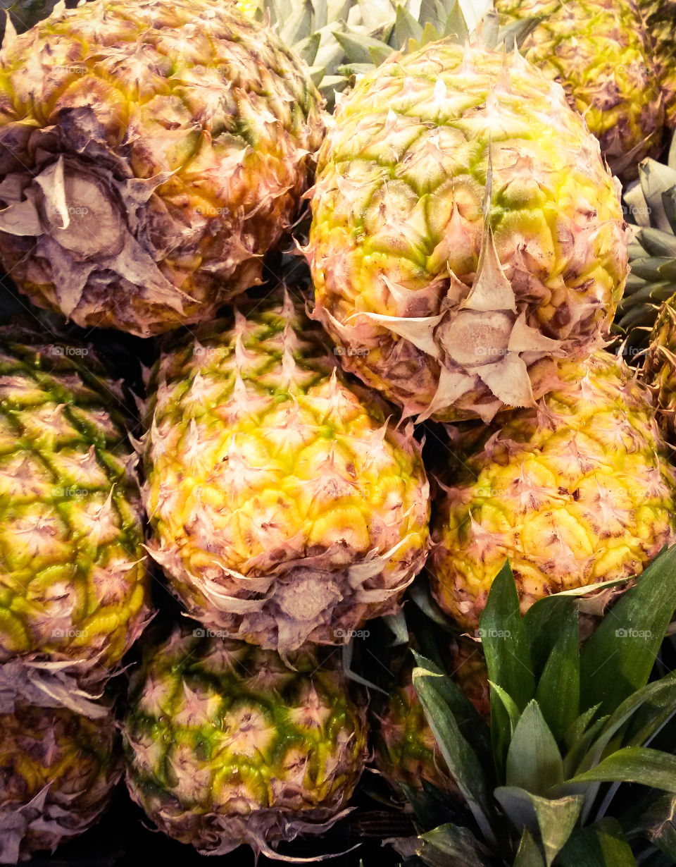 group of pineapple...in a mess style