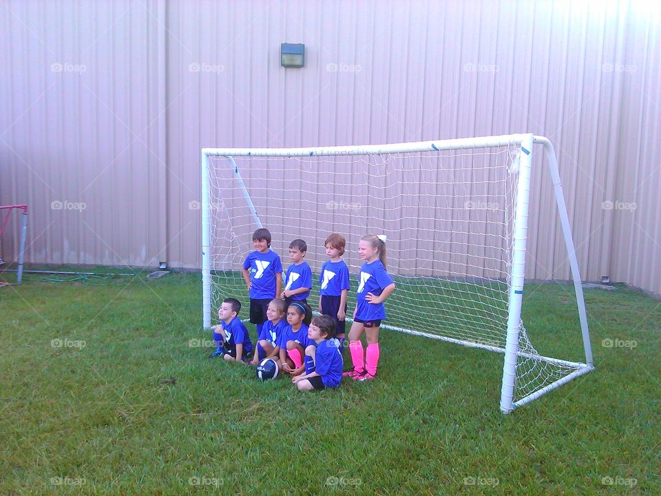 group photo. soccer team