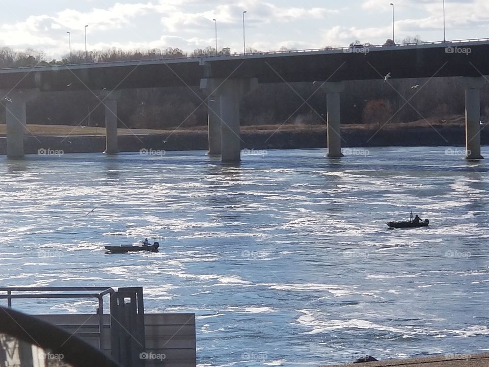 Fishermen testing the waters