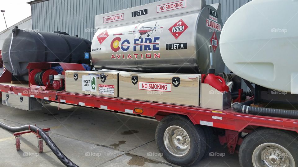 Support Trailer for Fires