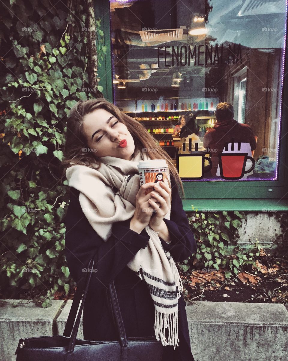 People, Woman, Fall, Outdoors, One