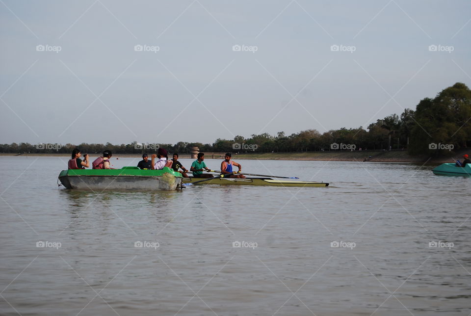 Canoe, Water, Vehicle, Oar, River