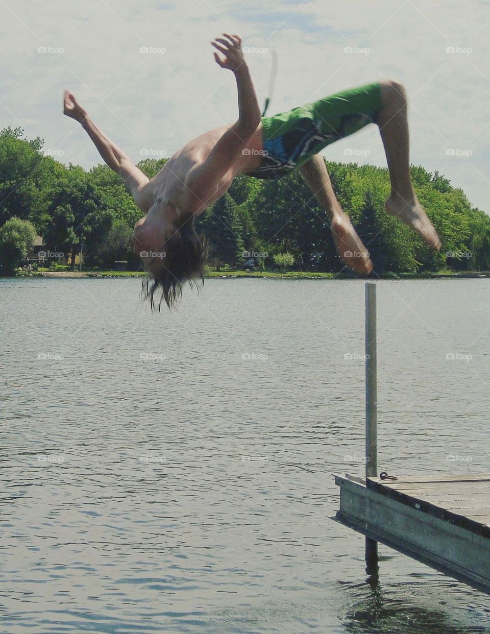 backflips in lake chemong