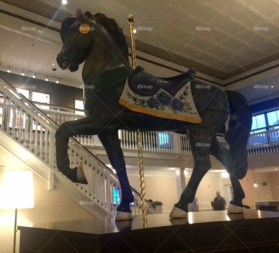 Dark Carousel Horse 