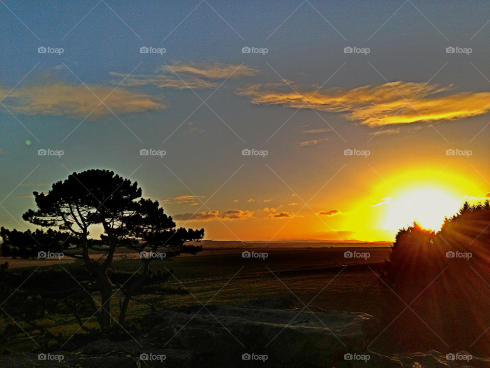sky sunset golden dusk by robinseet