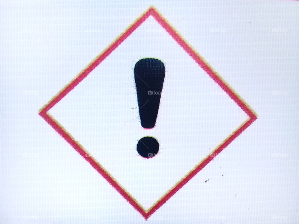 This picture a warning sign a bout the danger of irritation