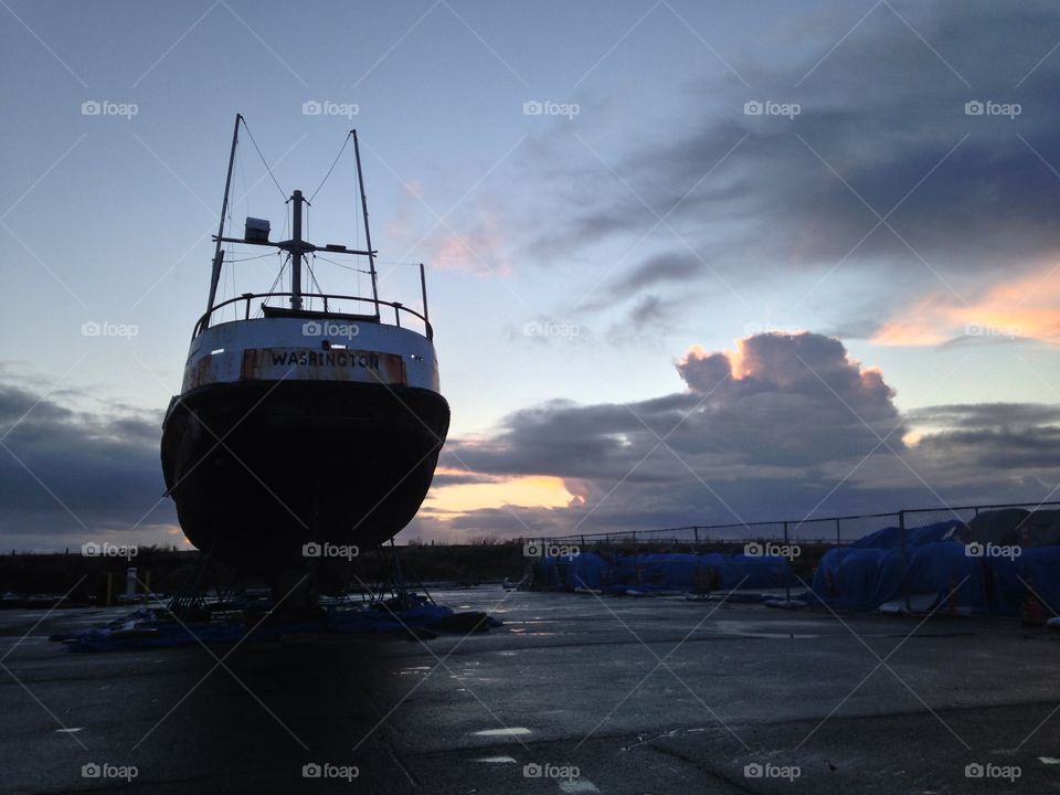 Boat and Clouds