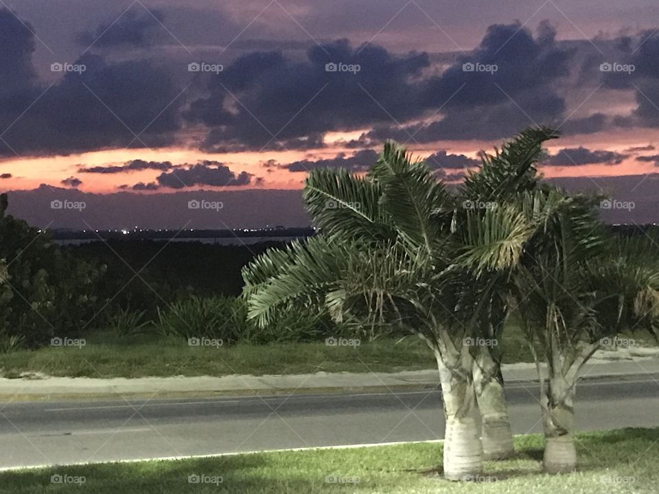 Cancún sunset 