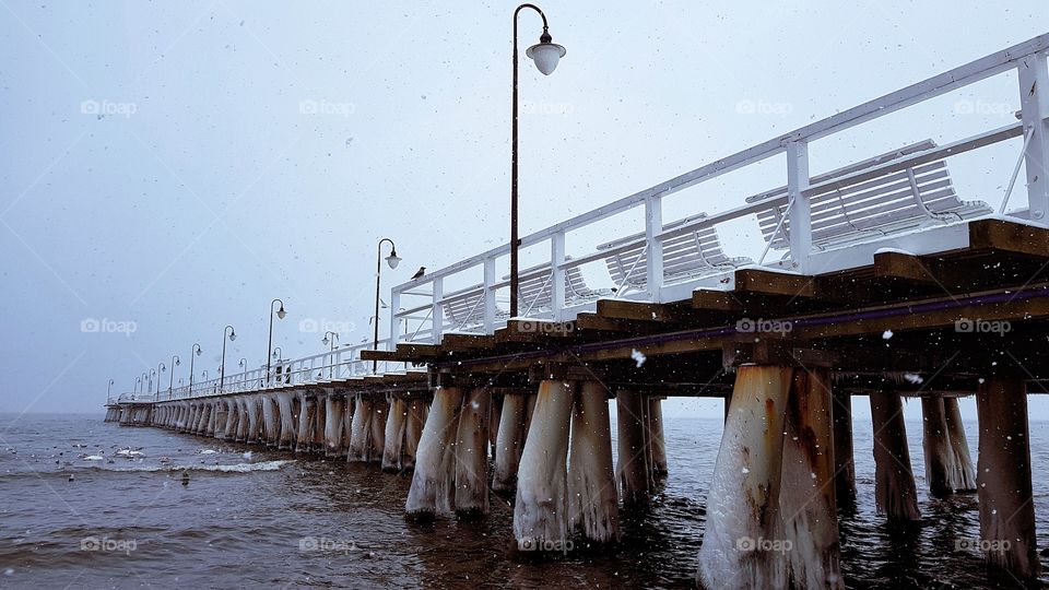 Water, No Person, Pier, Sea, Beach