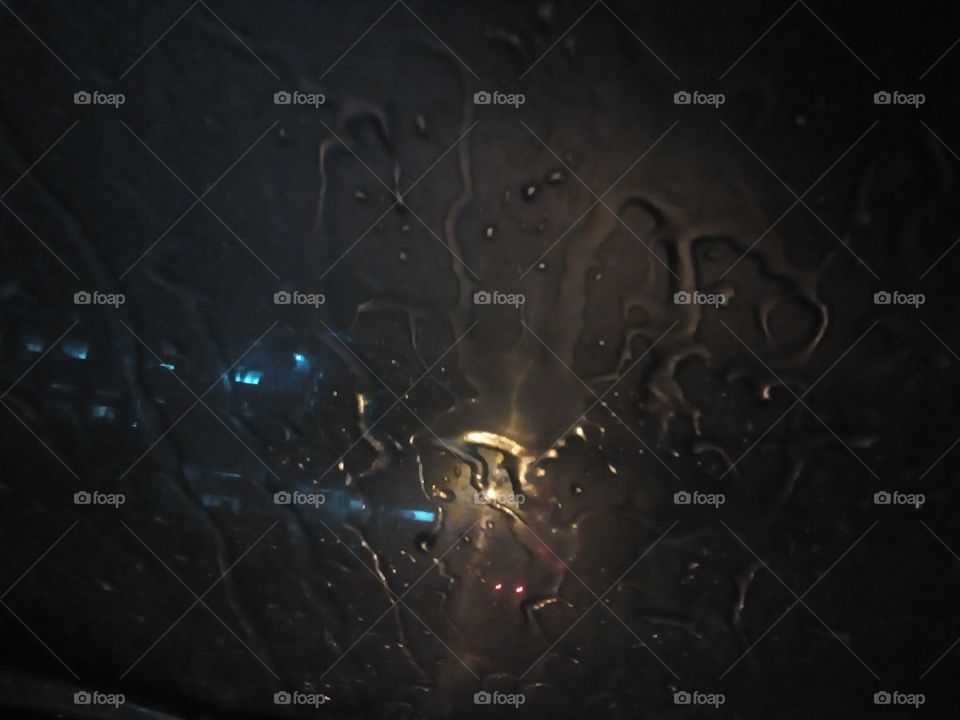 rain on glass