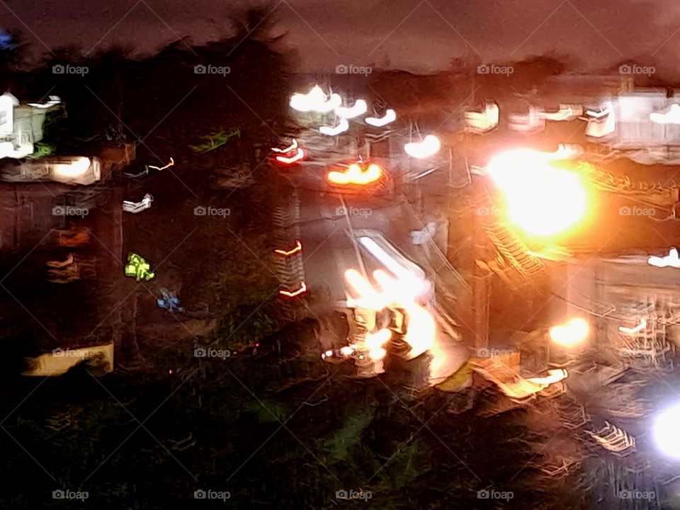 Night Time: Balcony View